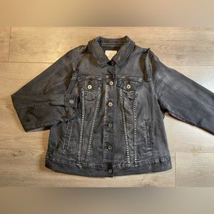 Torrid Black button up jean jacket